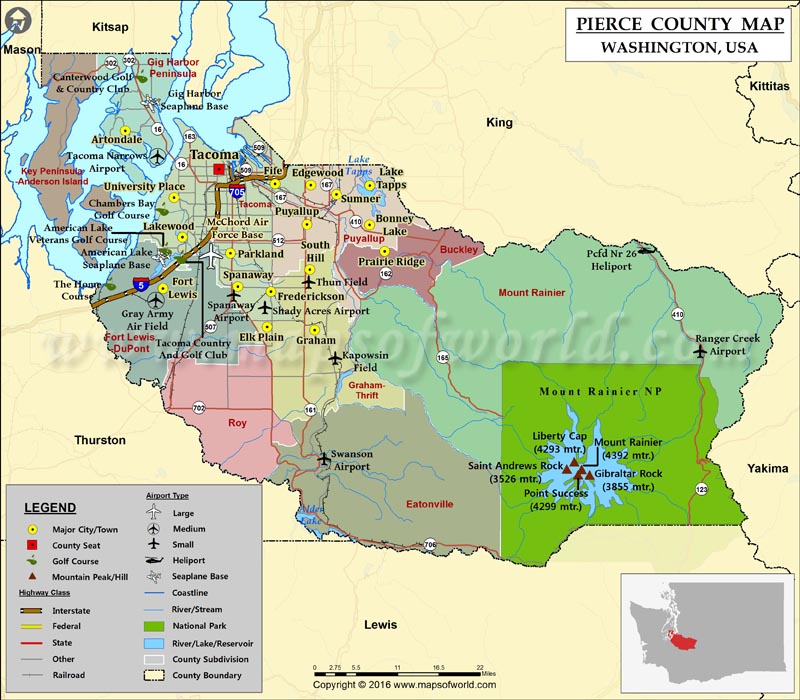 Pierce County Map